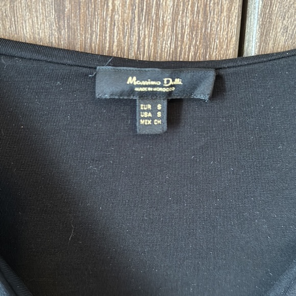 Massimo Dutti black cropped top - Picture 4 of 4
